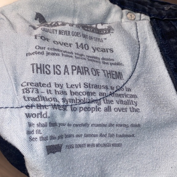 Levi’s black size 31x32 jeans - Picture 4 of 5